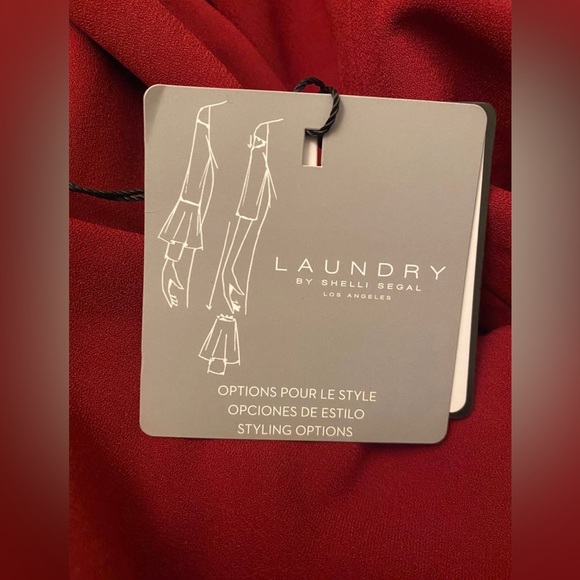 NWT Laundry By SHELLI  SEGAL  Red Sheath Dress Sz‎ 10 - Picture 11 of 12